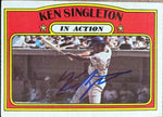Ken Singleton Signed 1972 Topps In Action Baseball Card - New York Mets - PastPros