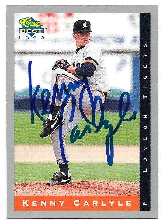 Kenny Carlyle Signed 1993 Classic Best Baseball Card - PastPros