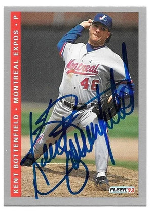 Kent Bottenfield Signed 1993 Fleer Baseball Card - Montreal Expos