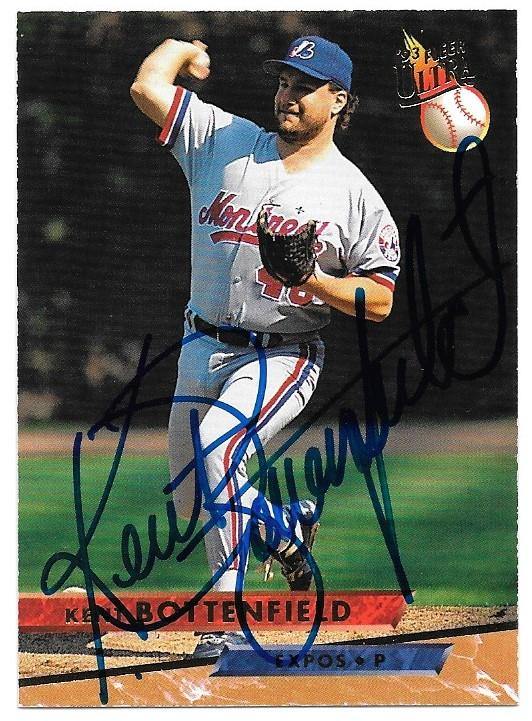 Kent Bottenfield Signed 1993 Fleer Ultra Baseball Card - Montreal Expos - PastPros