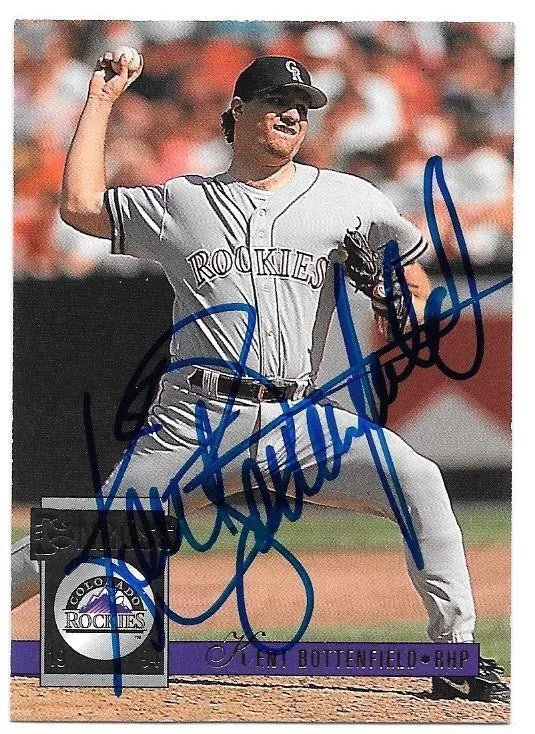 Kent Bottenfield Signed 1994 Donruss Baseball Card - Colorado Rockies