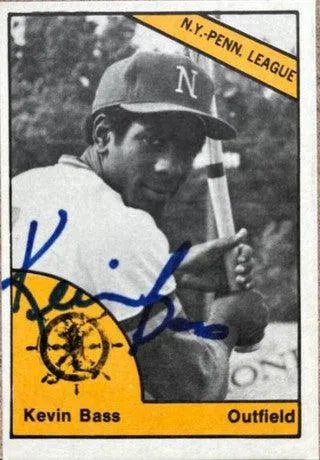 Kevin Bass Signed 1977 TCMA Baseball Card - Newark Co-Pilots