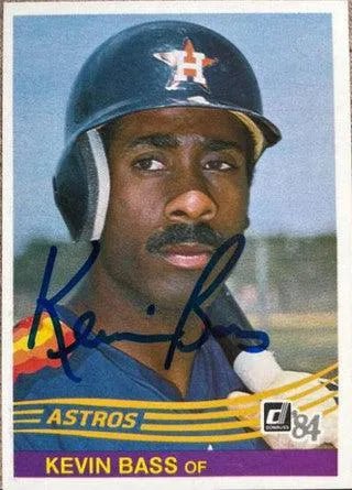 Kevin Bass Signed 1984 Donruss Baseball Card - Houston Astros