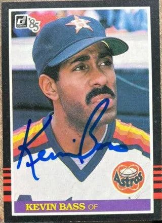 Kevin Bass Signed 1985 Donruss Baseball Card - Houston Astros
