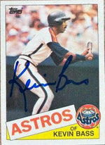 Kevin Bass Signed 1985 Topps Baseball Card - Houston Astros