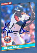 Kevin Bass Signed 1986 Donruss Baseball Card - Houston Astros