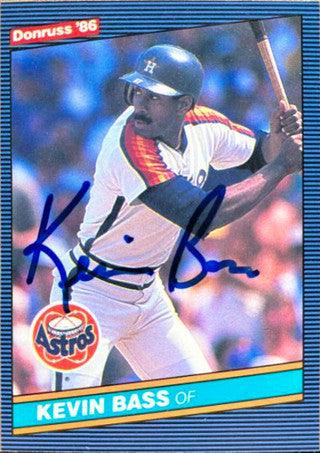 Kevin Bass Signed 1986 Donruss Baseball Card - Houston Astros - PastPros