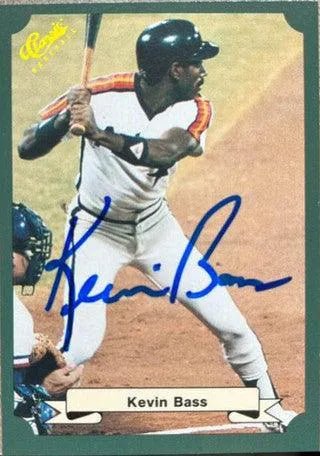 Kevin Bass Signed 1987 Classic Baseball Card - Houston Astros