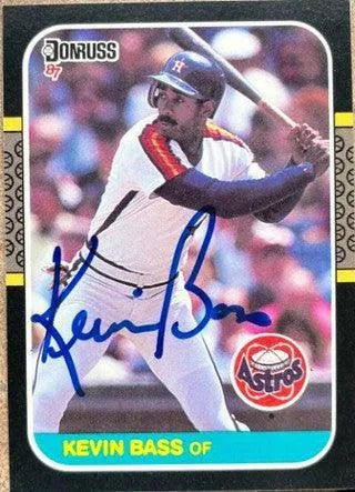 Kevin Bass Signed 1987 Donruss Baseball Card - Houston Astros