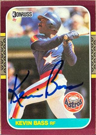 Kevin Bass Signed 1987 Donruss Opening Day Baseball Card - Houston Astros - PastPros