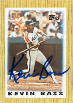 Kevin Bass Signed 1987 Topps Mini Leaders Baseball Card - Houston Astros - PastPros