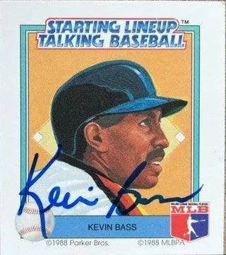 Kevin Bass Signed 1988 Starting Lineup Talking Baseball Card - Houston Astros
