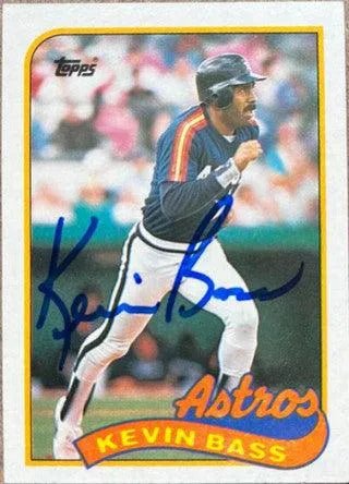 Kevin Bass Signed 1989 Topps Baseball Card - Houston Astros