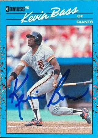Kevin Bass Signed 1990 Donruss Baseball's Best Baseball Card - San Francisco Giants