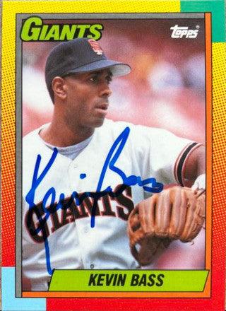 Kevin Bass Signed 1990 Topps Traded Tiffany Baseball Card - San Francisco Giants - PastPros