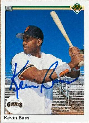 Kevin Bass Signed 1990 Upper Deck Baseball Card - San Francisco Giants - PastPros