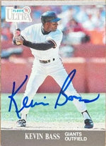 Kevin Bass Signed 1991 Fleer Ultra Baseball Card - San Francisco Giants