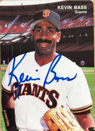 Kevin Bass Signed 1992 Mother's Cookies Baseball Card - San Francisco Giants - PastPros