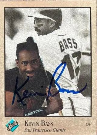 Kevin Bass Signed 1992 Studio Baseball Card - San Francisco Giants