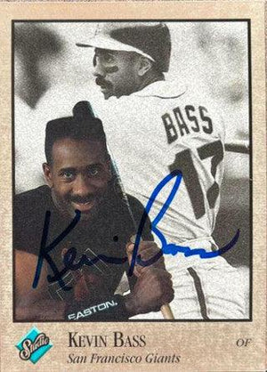 Kevin Bass Signed 1992 Studio Baseball Card - San Francisco Giants - PastPros