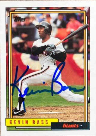 Kevin Bass Signed 1992 Topps Baseball Card - San Francisco Giants - PastPros