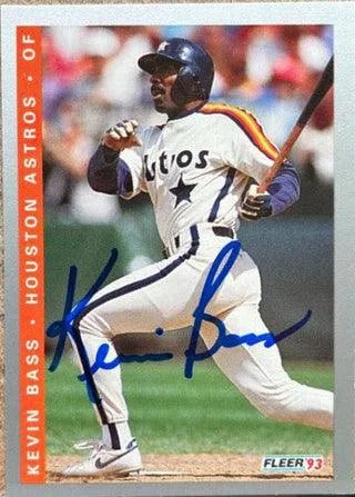 Kevin Bass Signed 1993 Fleer Final Edition Baseball Card - Houston Astros
