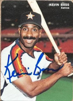Kevin Bass Signed 1993 Mother's Cookies Baseball Card - Houston Astros