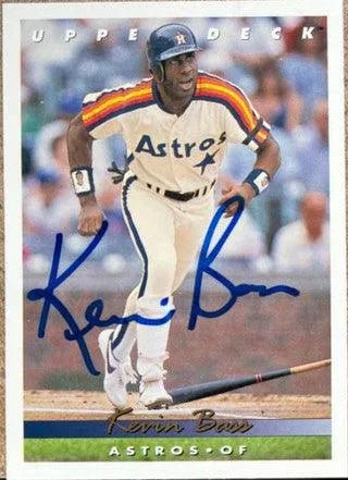 Kevin Bass Signed 1993 Upper Deck Baseball Card - Houston Astros