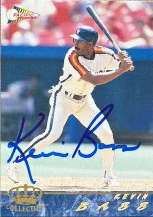 Kevin Bass Signed 1994 Pacific Crown Collection Baseball Card - Houston Astros