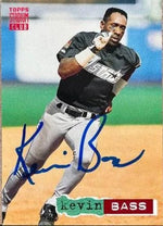 Kevin Bass Signed 1994 Stadium Club Baseball Card - Houston Astros