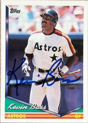 Kevin Bass Signed 1994 Topps Baseball Card - Houston Astros
