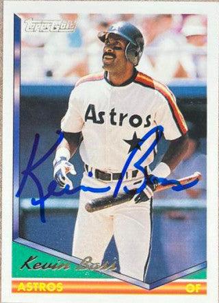 Kevin Bass Signed 1994 Topps Gold Baseball Card - Houston Astros - PastPros