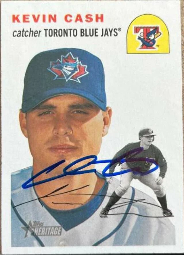 Kevin Cash Signed 2003 Topps Heritage Baseball Card - Toronto Blue Jays