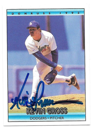 Kevin Gross Signed 1992 Donruss Baseball Card - Los Angeles Dodgers