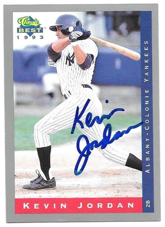 Kevin Jordan Signed 1993 Classic Best Baseball Card