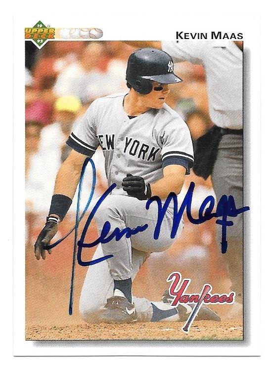 Kevin Maas Signed 1992 Upper Deck Baseball Card - New York Yankees - PastPros