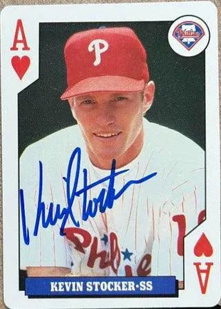 Kevin Stocker Signed 1993 Bicycle Rookies Baseball Card - Philadelphia Phillies