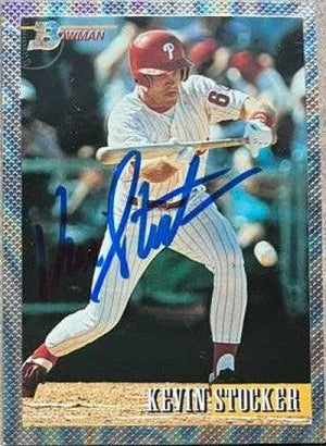 Kevin Stocker Signed 1993 Bowman Foil Baseball Card - Philadelphia Phillies
