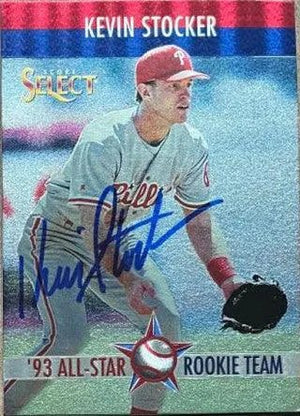 Kevin Stocker Signed 1993 Score Select Rookie & Traded All-Star Rookie Team Baseball Card - Philadelphia Phillies