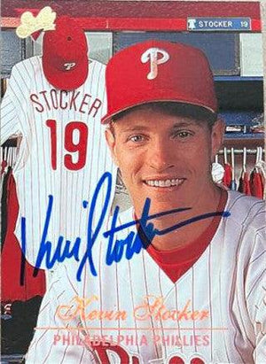 Kevin Stocker Signed 1993 Studio Baseball Card - Philadelphia Phillies - PastPros