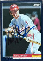 Kevin Stocker Signed 1994 Score Baseball Card - Philadelphia Phillies