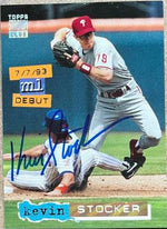 Kevin Stocker Signed 1994 Stadium Club Golden Rainbow Baseball Card - Philadelphia Phillies - PastPros