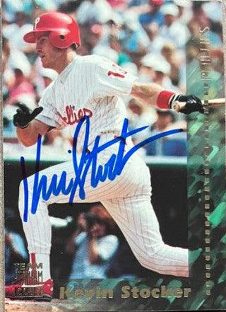 Kevin Stocker Signed 1994 Stadium Club Team Baseball Card - Philadelphia Phillies - PastPros