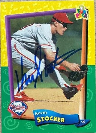 Kevin Stocker Signed 1994 Upper Deck Fun Pack Baseball Card - Philadelphia Phillies
