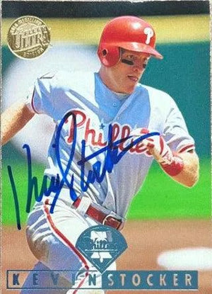 Kevin Stocker Signed 1995 Fleer Ultra Gold Medallion Baseball Card - Philadelphia Phillies
