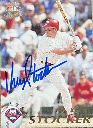 Kevin Stocker Signed 1995 Pacific Baseball Card - Philadelphia Phillies - PastPros