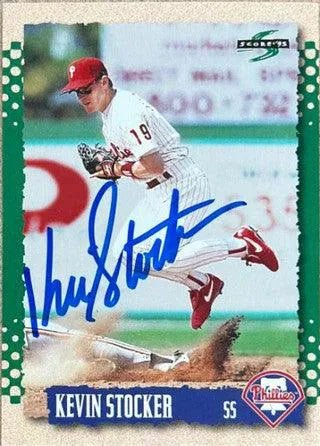 Kevin Stocker Signed 1995 Score Baseball Card - Philadelphia Phillies
