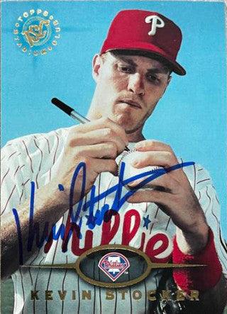 Kevin Stocker Signed 1995 Stadium Club Baseball Card - Philadelphia Phillies - PastPros
