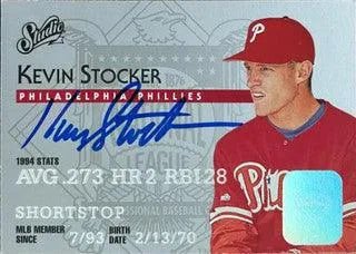 Kevin Stocker Signed 1995 Studio Baseball Card - Philadelphia Phillies