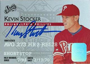 Kevin Stocker Signed 1995 Studio Baseball Card - Philadelphia Phillies - PastPros